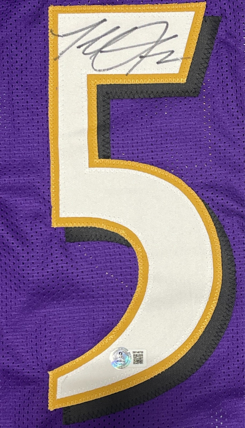 Terrell Suggs Signed Baltimore Ravens Custom Football Jersey