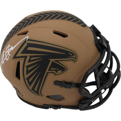 Deion Sanders Signed Atlanta Falcons 2023 Salute to Service Mini Helmet