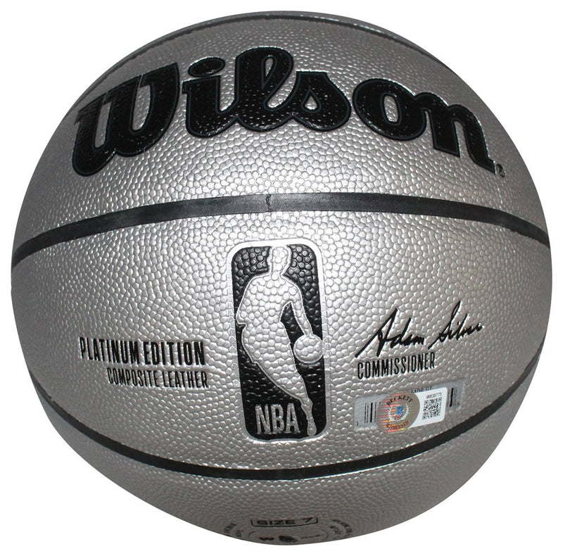 Shaquille O'Neal Autographed Los Angeles Lakers Silver Wilson Basketball