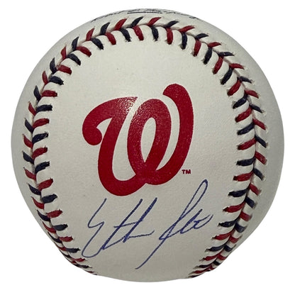 Ethan Petry Autographed Washington Nationals Logo Baseball (JSA)
