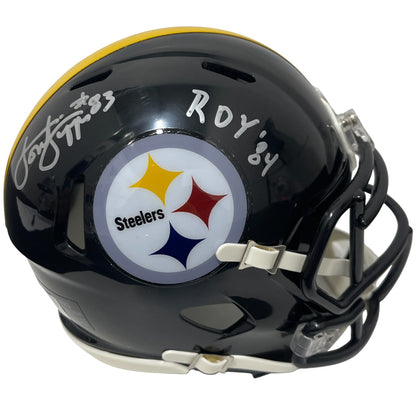 Louis Lipps Pittsburgh Steelers Signed Speed Mini Helmet (ROY 84)