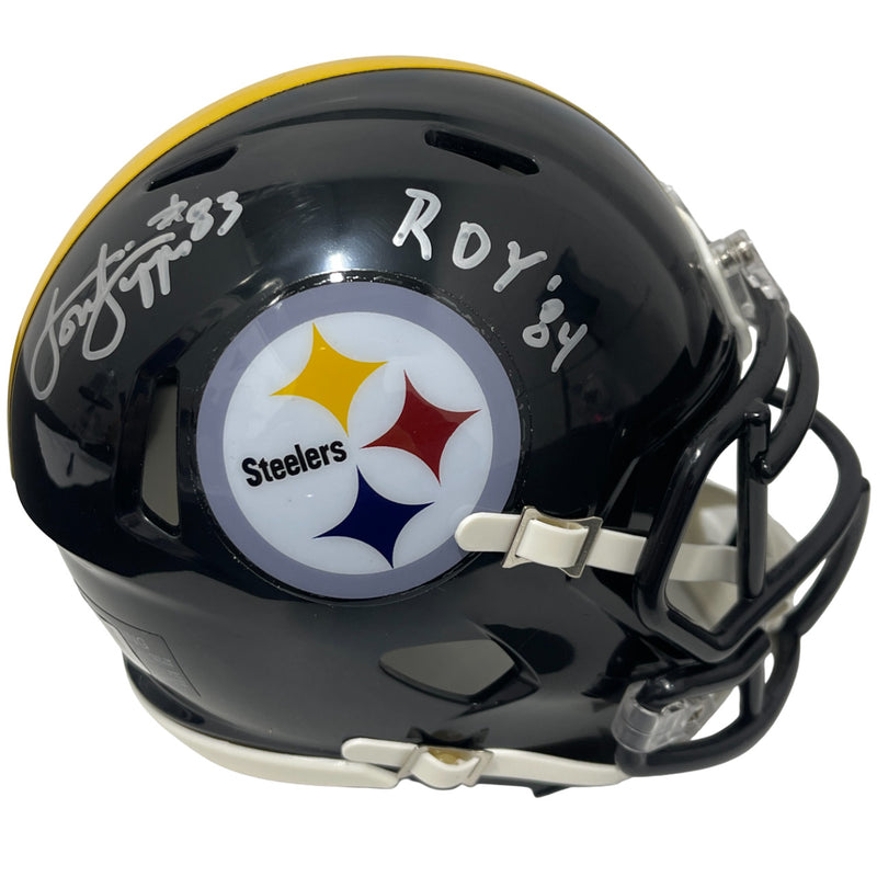 Louis Lipps Pittsburgh Steelers Signed Speed Mini Helmet (ROY 84)