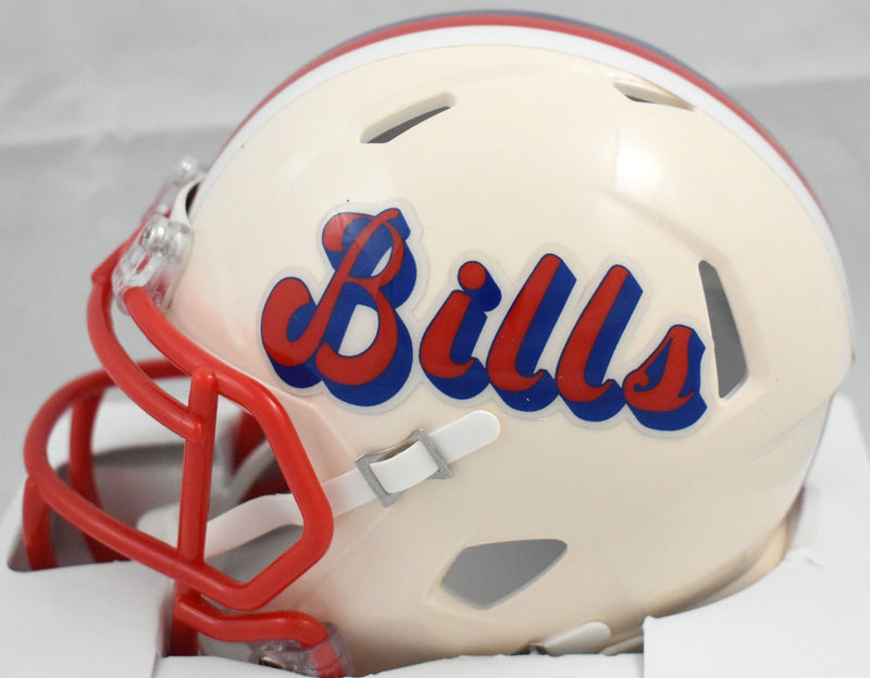 James Cook Signed Buffalo Bills Retro Speed Mini Helmet