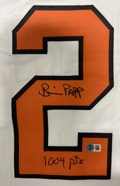 Brian Propp Signed Philadelphia Custom Jersey (1004 Pts Inscription) BAS