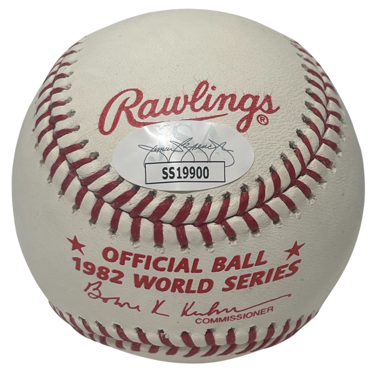 Keith Hernandez Signed 1982 World Series Baseball w/ 2 Inscriptions