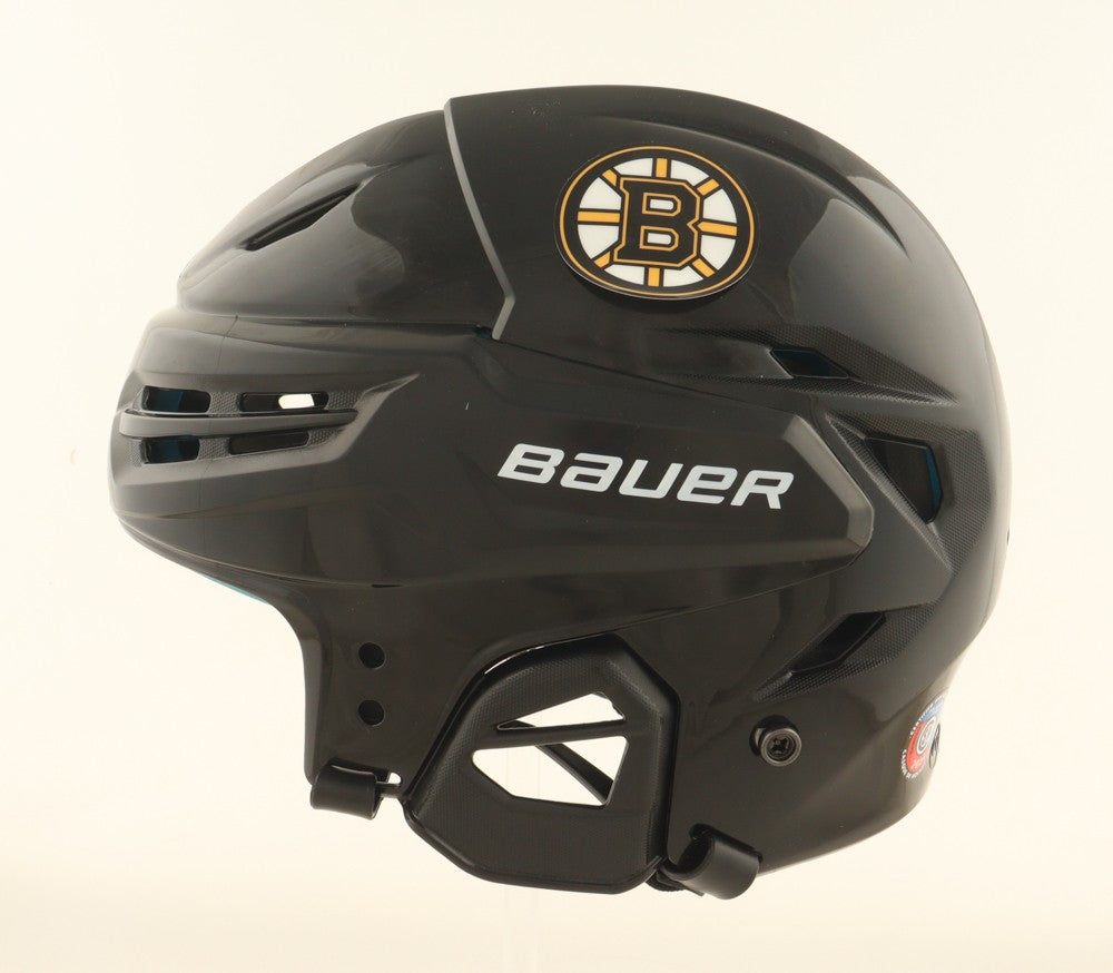 Adam Oates Signed Boston Bruins Full Size Hockey Helmet HOF Inscription