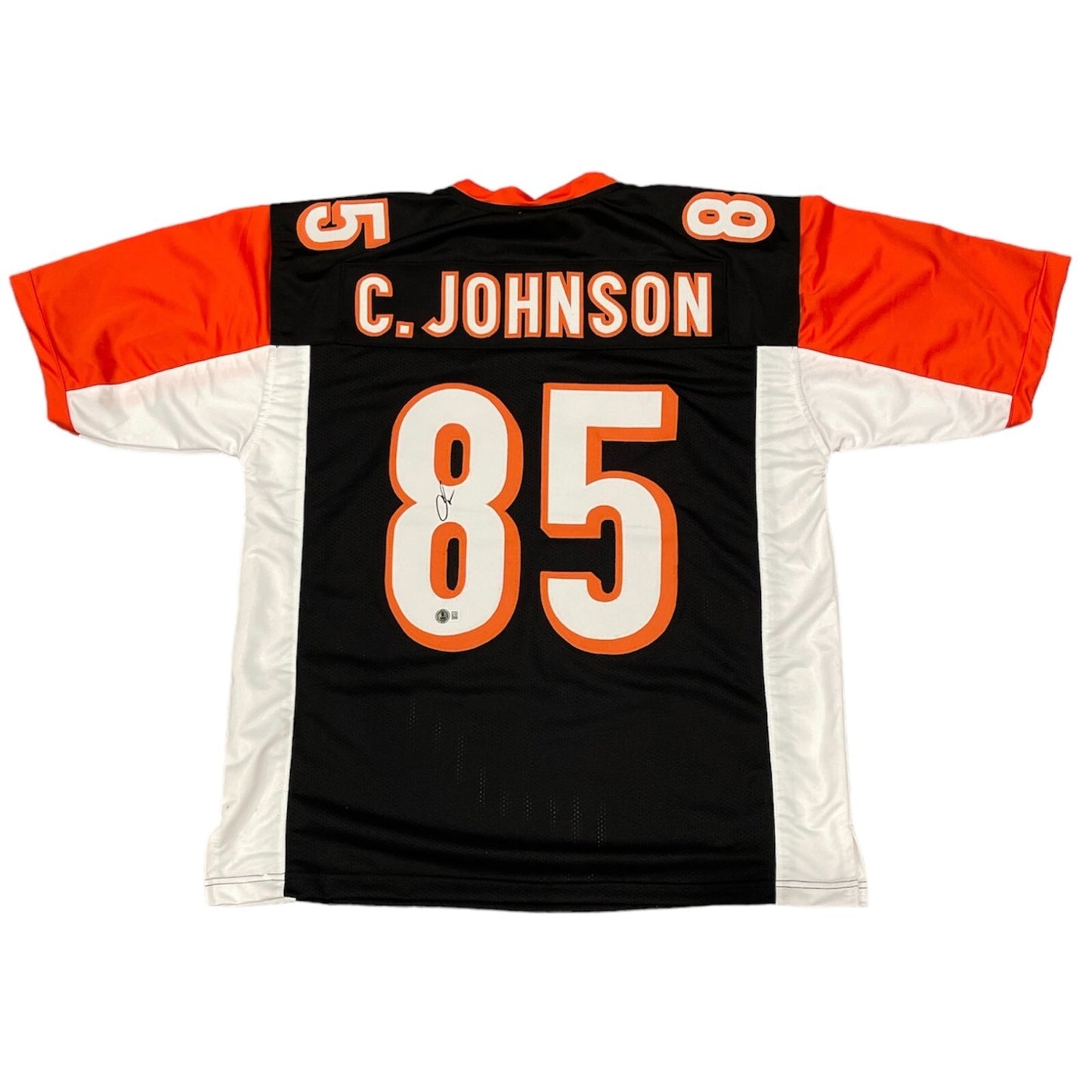 Chad Johnson Signed Cincinnati Bengals Custom Jersey (Beckett COA)