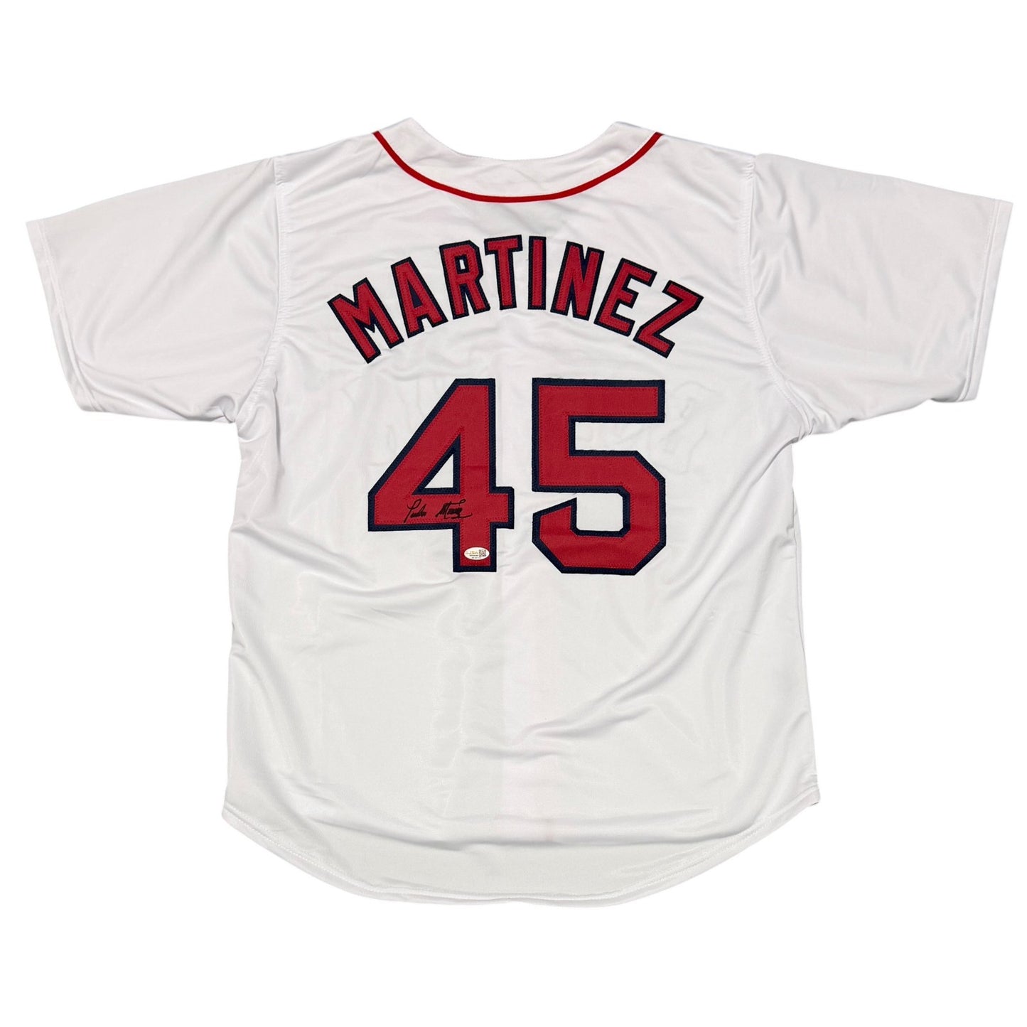 Pedro Martinez Autographed Boston Red Sox Custom White Jersey JSA