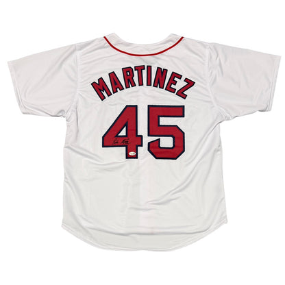 Pedro Martinez Autographed Boston Red Sox Custom White Jersey JSA
