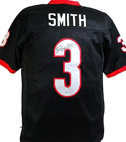 Roquan Smith Signed Georgia Bulldogs Custom Black Jersey