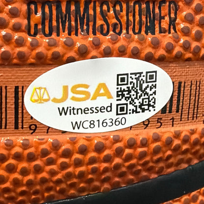 Bob McAdoo Signed Wilson NBA Basketball - HOF 2000 JSA Witness