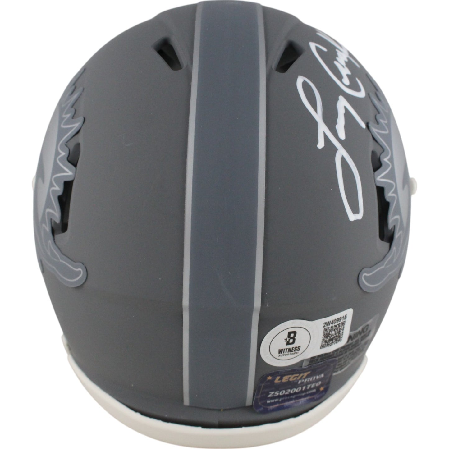 Larry Csonka Miami Dolphins Autographed Slate Mini Helmet