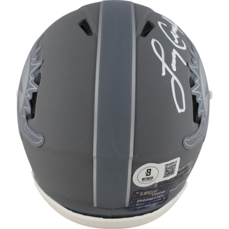Larry Csonka Miami Dolphins Autographed Slate Mini Helmet