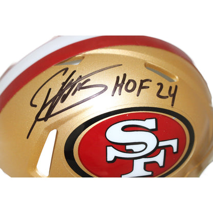 Patrick Willis Signed San Francisco 49ers Mini Helmet with "HOF" Inscription
