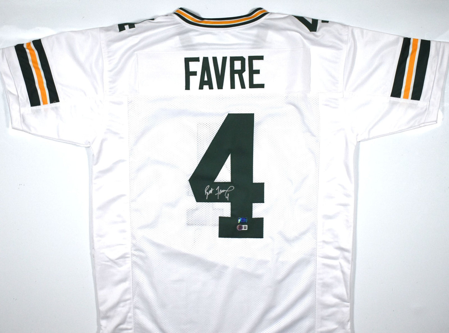Brett Favre Autographed White Custom Football Jersey