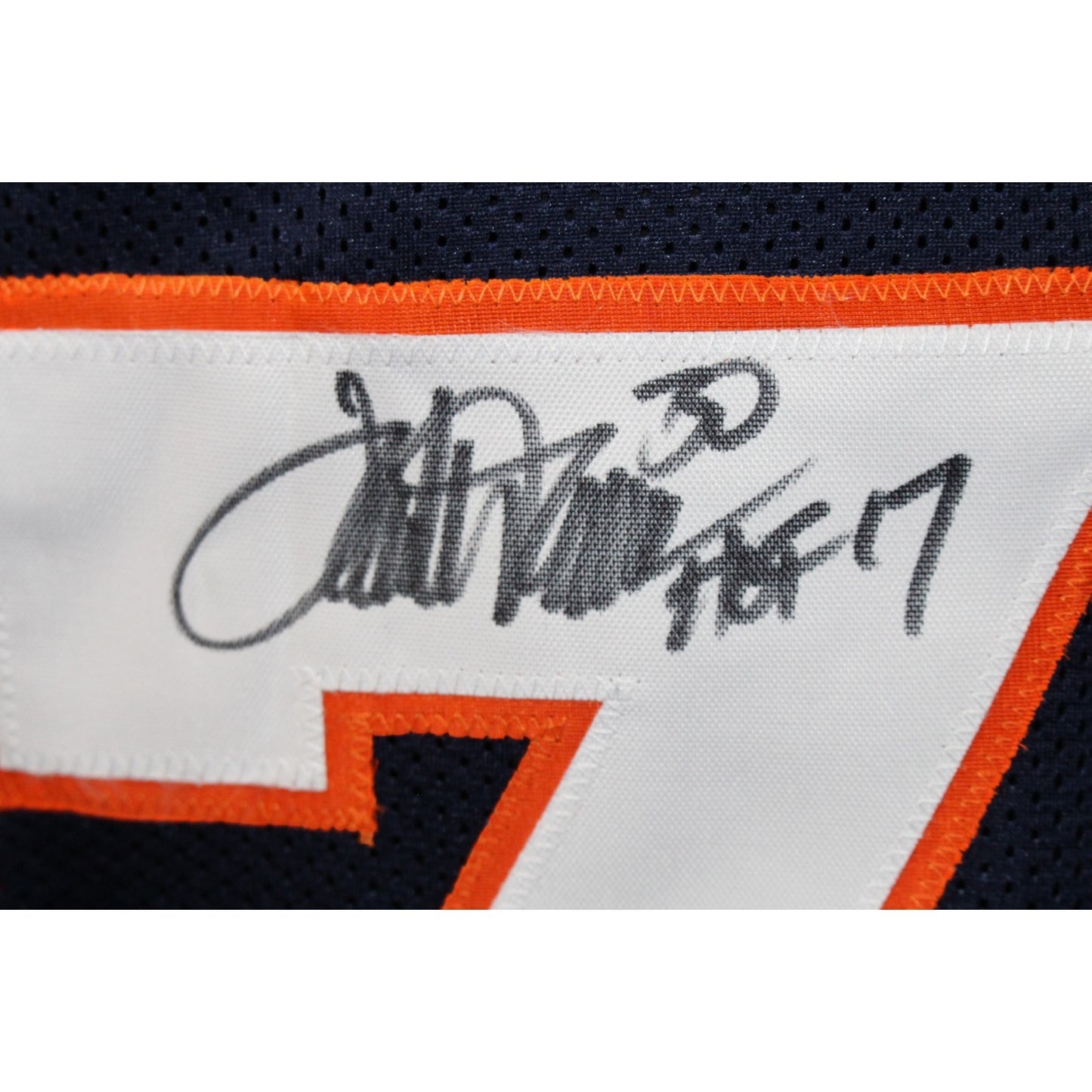 Terrell Davis Signed Blue Pro Style Jersey with "HOF" Inscription