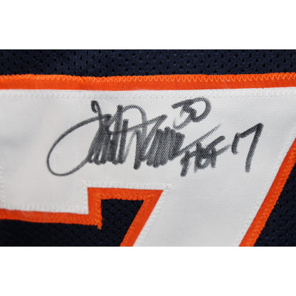 Terrell Davis Signed Blue Pro Style Jersey with "HOF" Inscription