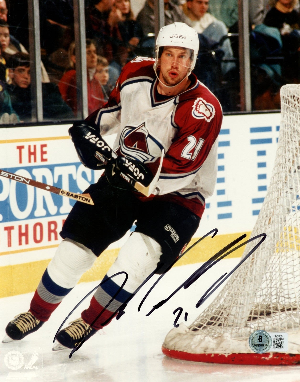 Peter Forsberg Autographed Colorado Avalanche 8x10 Photo