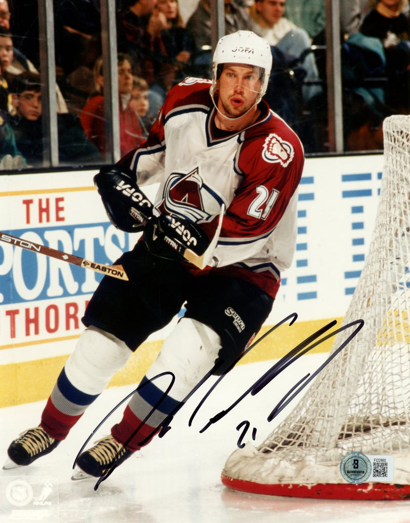 Peter Forsberg Autographed Colorado Avalanche 8x10 Photo