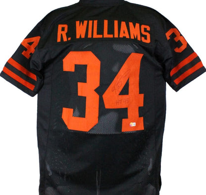 Ricky Williams Autographed Black Custom Jersey Inscribed HT 98