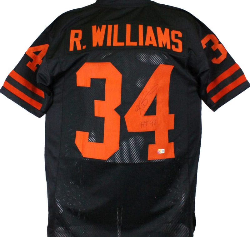 Ricky Williams Autographed Black Custom Jersey Inscribed HT 98
