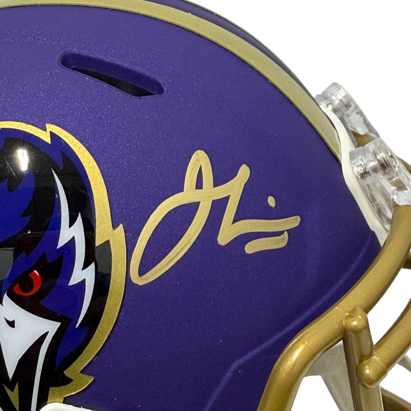 Jamal Lewis Signed Baltimore Ravens Alternate Purple Mini Helmet