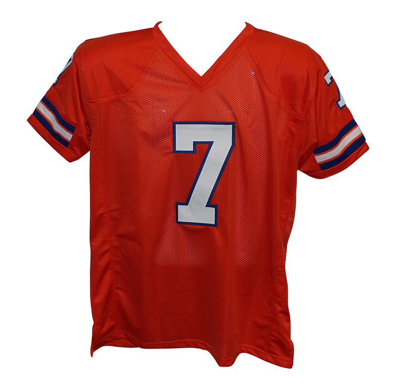 Craig Morton Signed Denver Broncos Style Jersey 77 AFC Champs Inscribed BAS