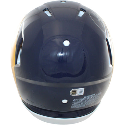 Warner, Faulk, Bruce & Holt Signed St. Louis Rams Throwback Proline Helmet