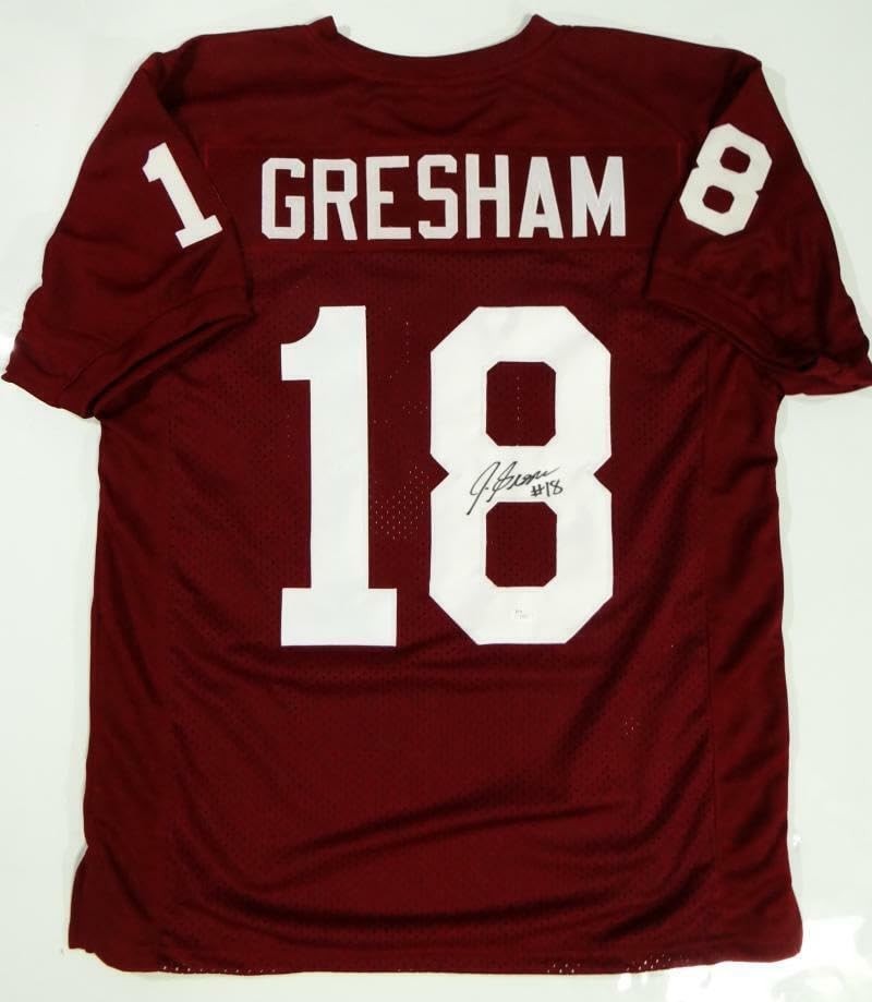 Germaine Gresham Autographed Maroon Custom Football Jersey