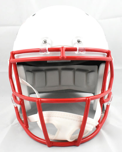 Julio Jones Autographed Atlanta Falcons Flat White Speed Full Size Helmet