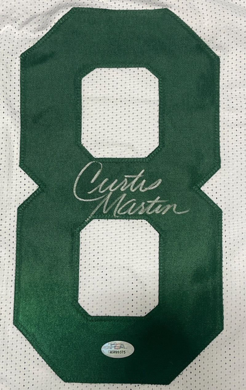 Curtis Martin New York Jets Signed Custom White Football Jersey PSA COA