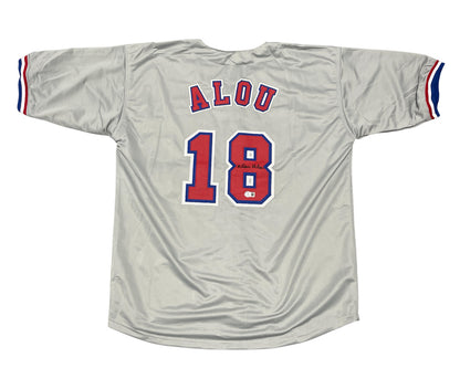 Moises Alou Signed Montreal Expos Custom Baseball Jersey