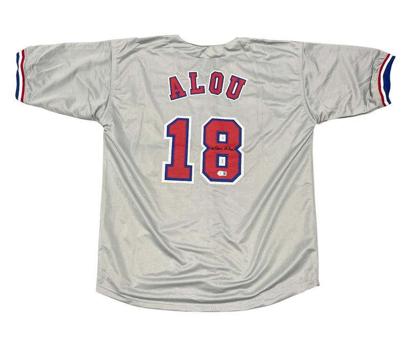 Moises Alou Signed Montreal Expos Custom Baseball Jersey