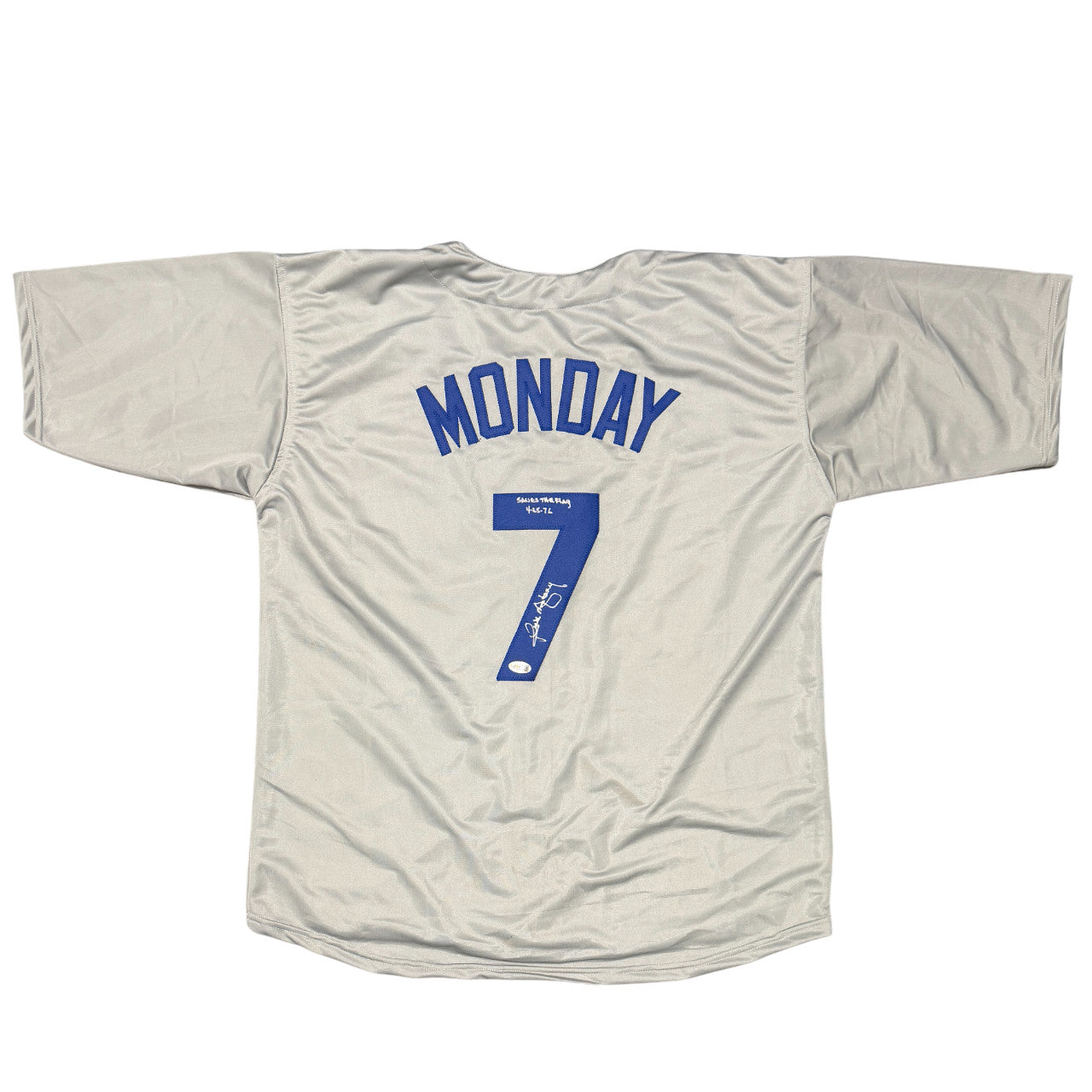 Rick Monday Chicago Cubs Signed Custom Jersey (Save The Flag) JSA COA