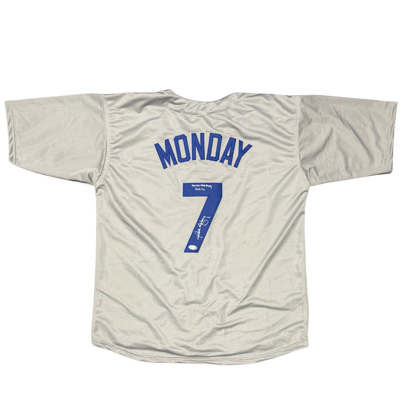 Rick Monday Chicago Cubs Signed Custom Jersey (Save The Flag) JSA COA