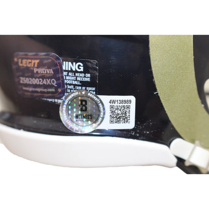Sam Bradford Signed St. Louis Rams Mini Helmet 2010 ROY Inscription BAS
