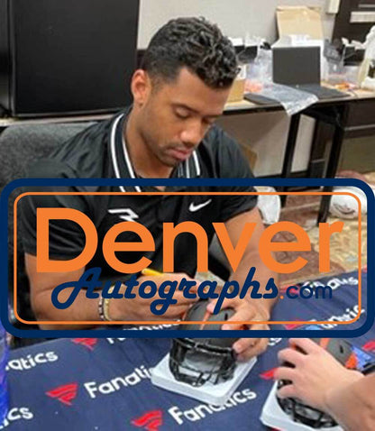 Russell Wilson Signed Denver Broncos Eclipse Speed Mini Helmet