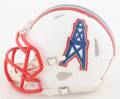 Warren Moon Autographed Houston Oilers Speed Mini Helmet
