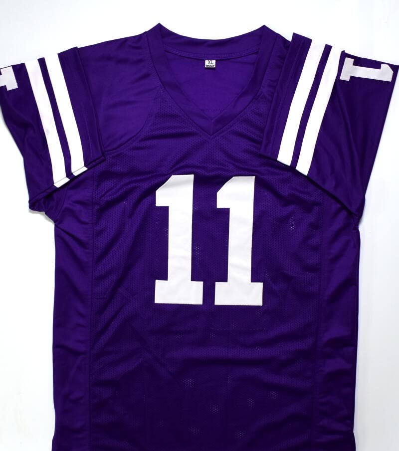 Mark Brunell Autographed Purple College Style Jersey