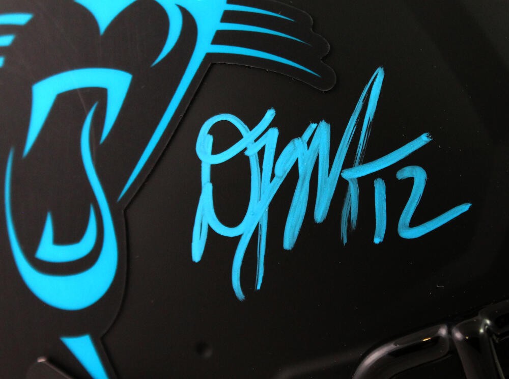 DJ Moore Signed Carolina Panthers Full Size Eclipse Authentic Helmet