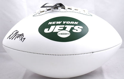 Davante Adams Autographed New York Jets Logo Football