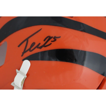 Tee Higgins Cincinnati Bengals Autographed Speed Mini Helmet