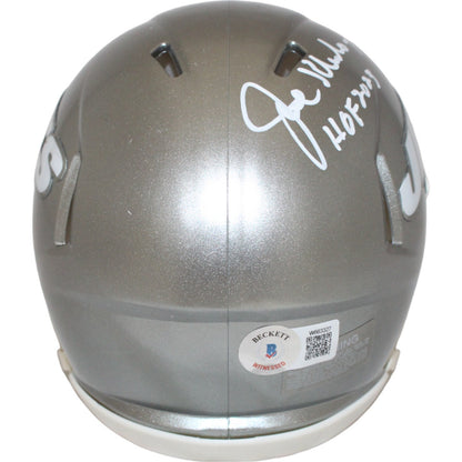 Joe Klecko Autographed New York Jets Flash Mini Helmet (BAS)