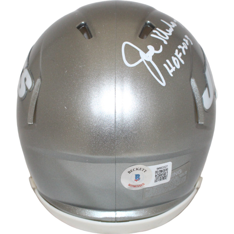 Joe Klecko Autographed New York Jets Flash Mini Helmet (BAS)