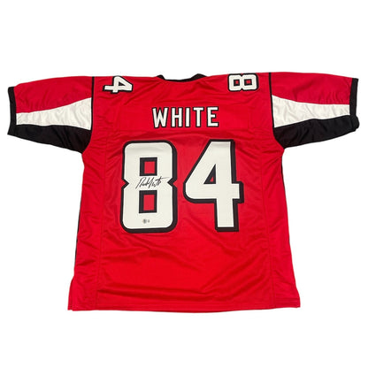 Roddy White Signed Atlanta Falcons Custom Football Jersey (Beckett COA)