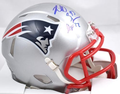 Richard Seymour Signed New England Patriots Speed Mini Helmet HOF Inscription