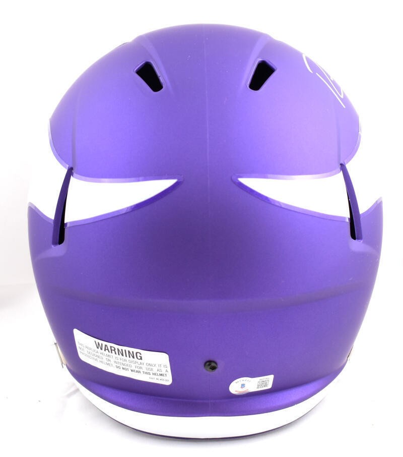 Randy Moss Signed Minnesota Vikings Full Size Tribute Speed Helmet