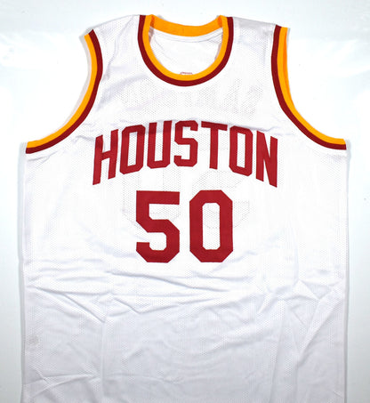 Ralph Sampson Signed White Custom Basketball Jersey
