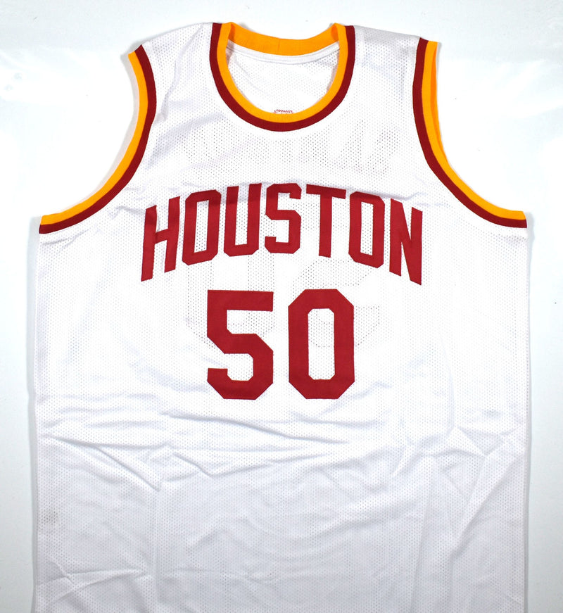 Ralph Sampson Signed White Custom Basketball Jersey