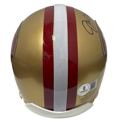 Joe Montana Signed San Francisco 49ers VSR4 Mini Helmet (BAS COA)